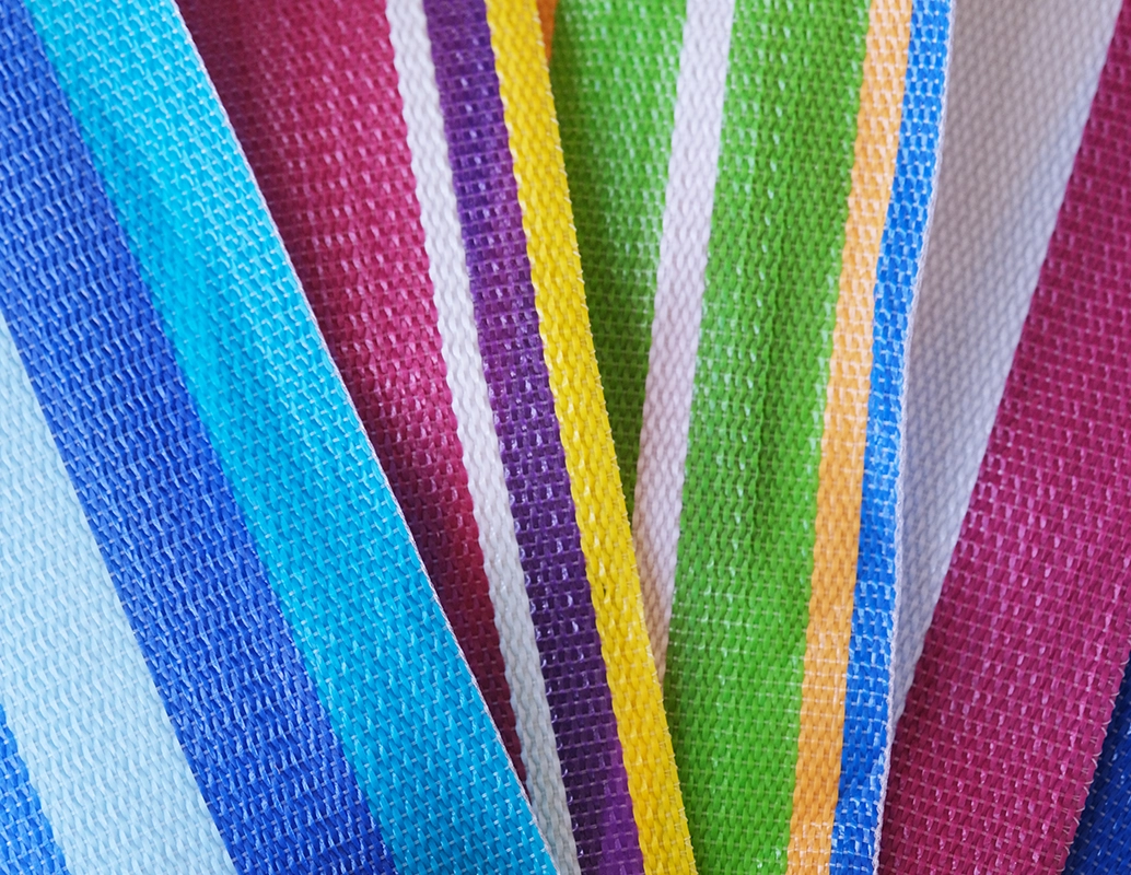 Woven webbing colour samples